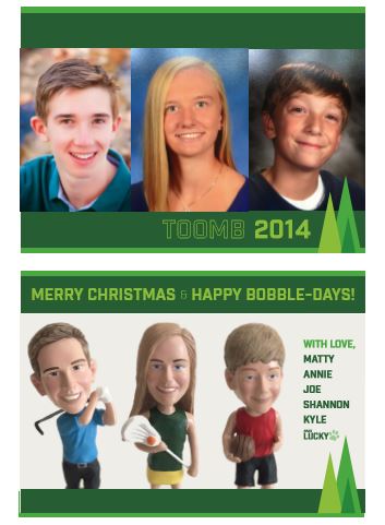 Bobblehead Christmas Card